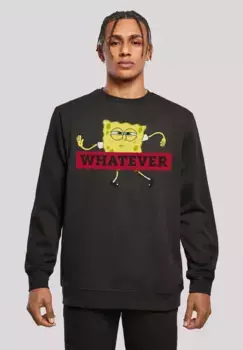 F4NT4STIC толстовка "Sponge Bob Squarepants WHATEVER", принт, черный