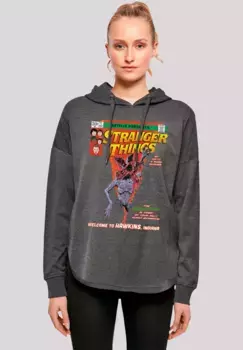F4NT4STIC Толстовка "Stranger Things Comic Cover Netflix TV Series", премиум качество, цвет Charcoal