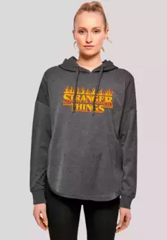 F4NT4STIC Толстовка "Stranger Things Fire Logo Women TV Series", премиум-качество, цвет Charcoal