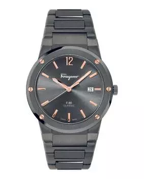 F-80 Классические часы-браслет Salvatore Ferragamo, серый/серый/серый