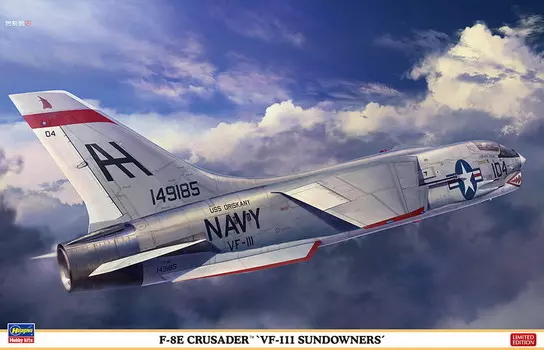 F-8E Crusader (Vf-111 Sundowners) 1:48 Хасегава 07524 HASEGAWA