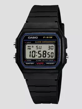 F-91W-1Yeg Casio, черный