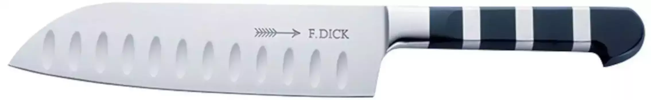 F. DICK Нож Сантоку "Серия 1905", (1 шт.), 18 см, с фестончатым краем Длина клинка 18 см., цвет edelstahlfarben