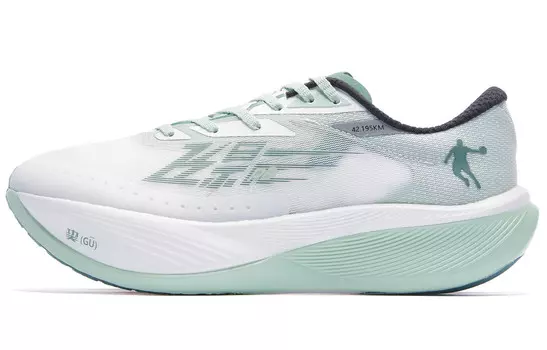 F\PB3.0 Кроссовки мужские низкие белые/зеленые Qiaodan