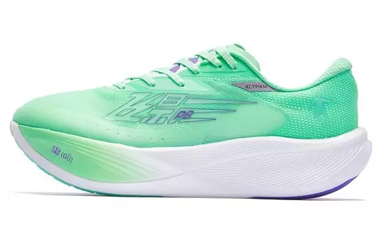 F\PB3.0 Кроссовки мужские низкие зеленые/фиолетовые Qiaodan