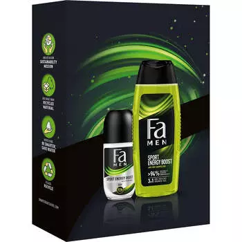 Fa Men Sport Energy Boost набор гель для душа 250мл + роликовый антиперспирант 50мл