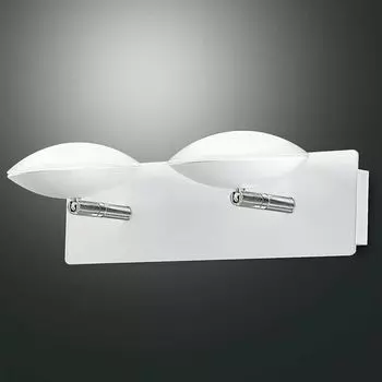 Fabas Luce Hale LED, белый, хром, метакрилат, сатин, 1400лм, 16Вт, прозрачный