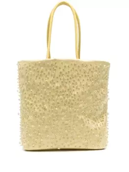 Fabiana Filippi атласная сумка-тоут Duchesse, желтый