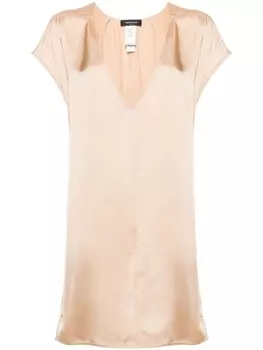 Fabiana Filippi атласная туника с бисером, розовый