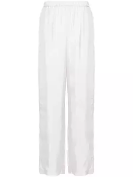 Fabiana Filippi атласные брюки прямого кроя, серый