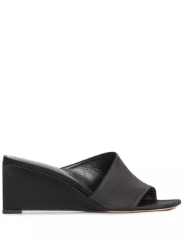 Fabiana Filippi атласные мюли, черный