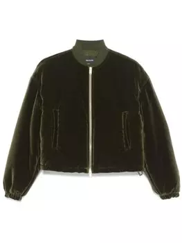 Fabiana Filippi бархатный бомбер, зеленый
