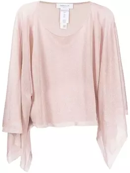 Fabiana Filippi блузка с драпированными рукавами, розовый