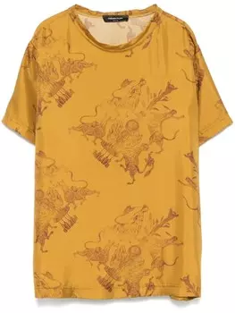 Fabiana Filippi блузка с графичным принтом, желтый