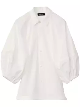 Fabiana Filippi блузка с объемными рукавами, белый