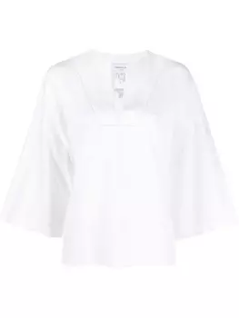 Fabiana Filippi блузка с рукавами три четверти, белый
