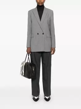 Fabiana Filippi брюки Norcia в тонкую полоску, серый