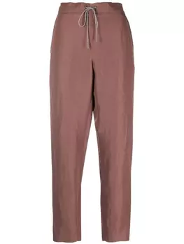 Fabiana Filippi брюки с кулиской, коричневый