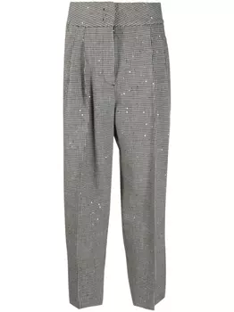 Fabiana Filippi брюки в ломаную клетку, черный