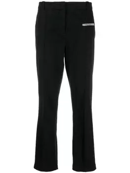 Fabiana Filippi cropped tailored trousers, черный