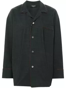 Fabiana Filippi декорированная рубашка, серый