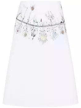 Fabiana Filippi декорированная юбка, белый