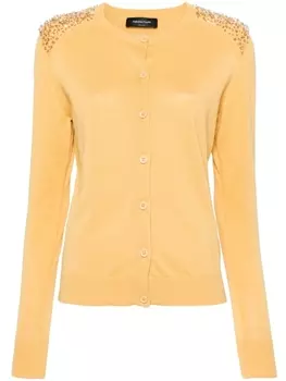 Fabiana Filippi декорированный кардиган, желтый
