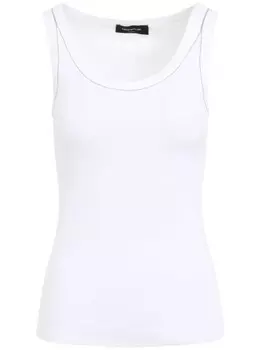 Fabiana Filippi декорированный топ, белый