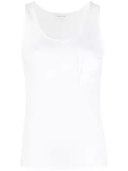 Fabiana Filippi декорированный топ без рукавов, белый