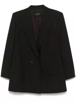 Fabiana Filippi двубортный блейзер, коричневый