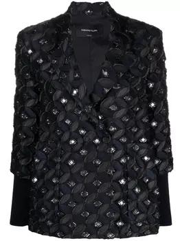 Fabiana Filippi двубортный блейзер, синий