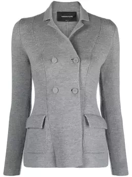 Fabiana Filippi двубортный кардиган, серый