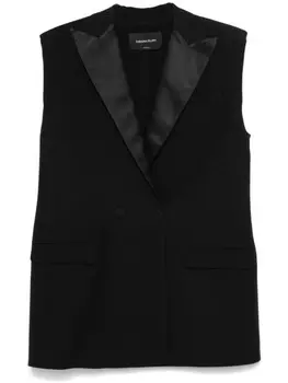 Fabiana Filippi двубортный жилет, черный