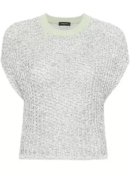 Fabiana Filippi джемпер без рукавов, белый