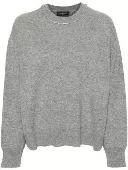 Fabiana Filippi джемпер из натуральной шерсти с пайетками, серый
