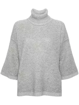 Fabiana Filippi джемпер из смесовой шерсти с высоким воротником, серый