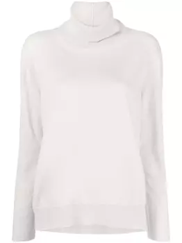 Fabiana Filippi джемпер из вирджинской шерсти с высоким воротником, нейтральный цвет