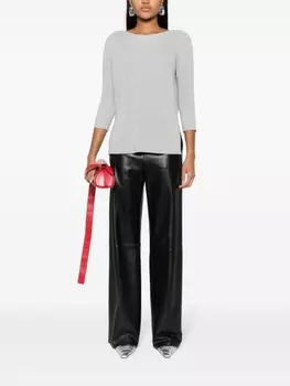 Fabiana Filippi джемпер с эффектом металлик, серый