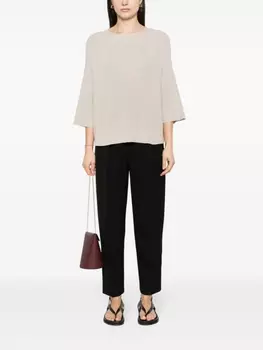 Fabiana Filippi джемпер с металлизированной нитью, нейтральный цвет