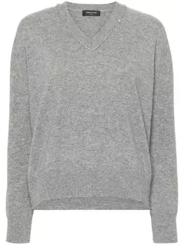 Fabiana Filippi джемпер с пайетками, серый