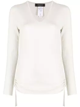 Fabiana Filippi джемпер с V-образным вырезом, нейтральный цвет