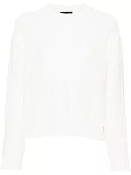 Fabiana Filippi джемпер в рубчик, белый