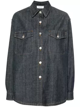 Fabiana Filippi джинсовая рубашка с длинными рукавами, синий