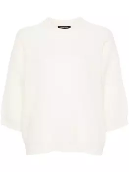 Fabiana Filippi фактурный свитер, белый