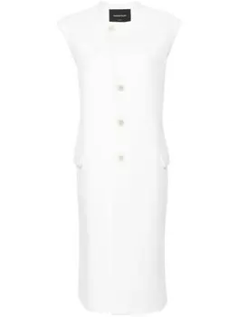 Fabiana Filippi фетровое пальто, белый