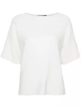 Fabiana Filippi футболка с цепочным декором, белый