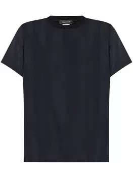 Fabiana Filippi футболка с декоративным вырезом, синий