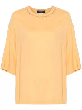 Fabiana Filippi футболка Sabl с бисером, оранжевый