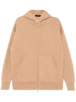 Fabiana Filippi худи с пайетками, нейтральный цвет