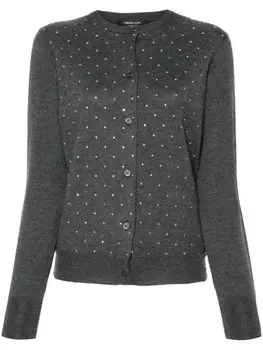 Fabiana Filippi кардиган из шерсти мериноса, серый
